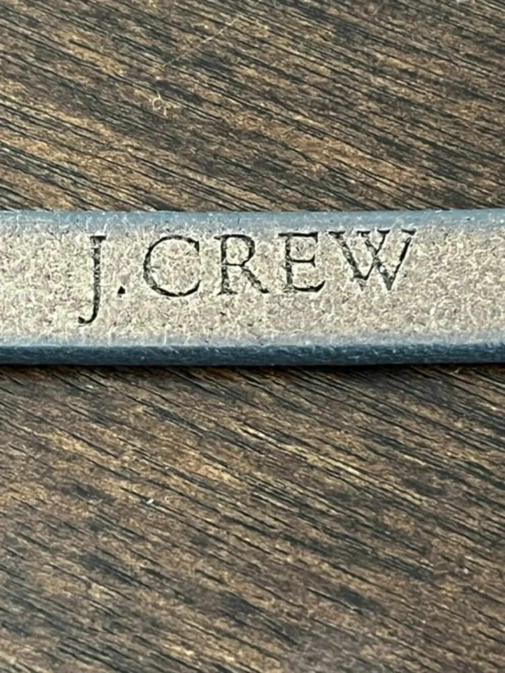J. Crew Italian Leather Skinny Belt Brown Brass Tone Buckle Made in USA Small - Picture 4 of 7